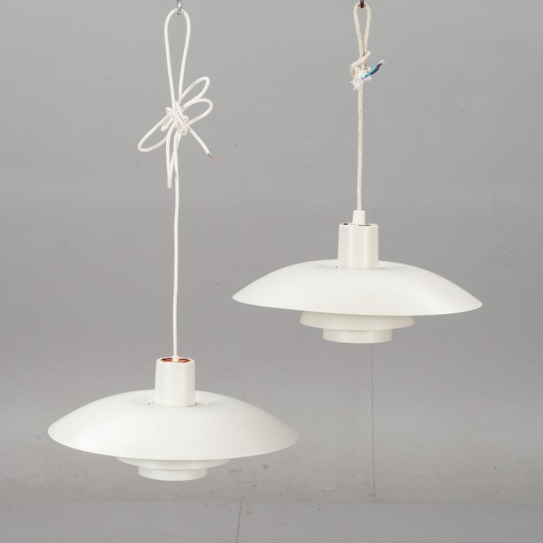 TAKLAMPA, 2 st, PH-4, Poul Henningsen för Louis Poulsen Danmark.