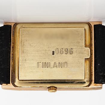 Björn Weckström, Wristwatch, "El dorado", 25 x 36 mm.