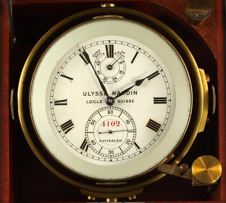 SKEPPSKRONOMETER. Ulysse Nardin, Nr 4102.