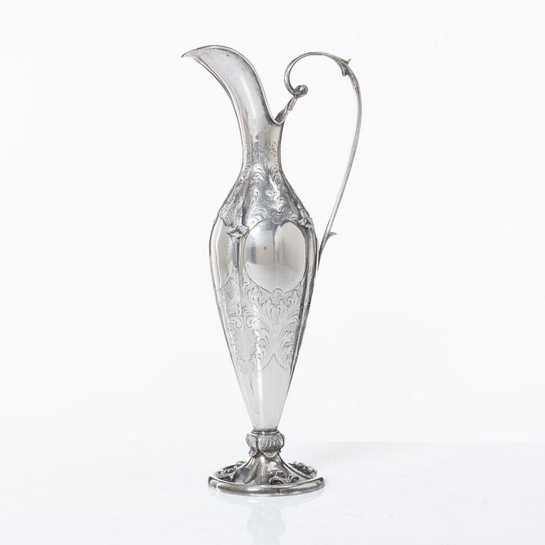 Kanna, silver, svensk importstämpel, 1900-talets första hälft.