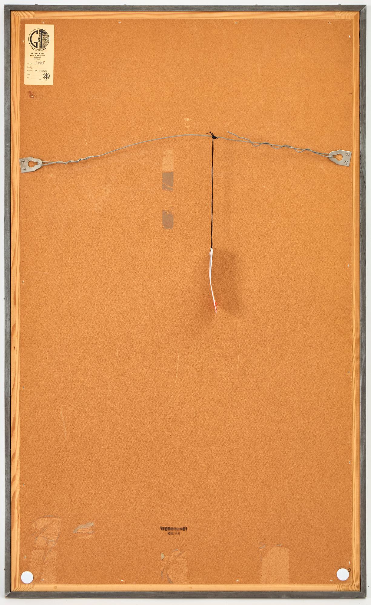 Spegel, Glas & Trä, Hovmantorp, 1900-talets mitt.