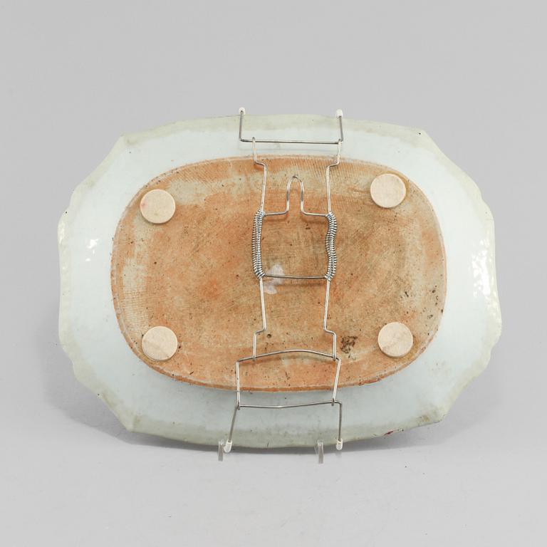 STEKFAT, porslin, Kina, 1700-tal.
