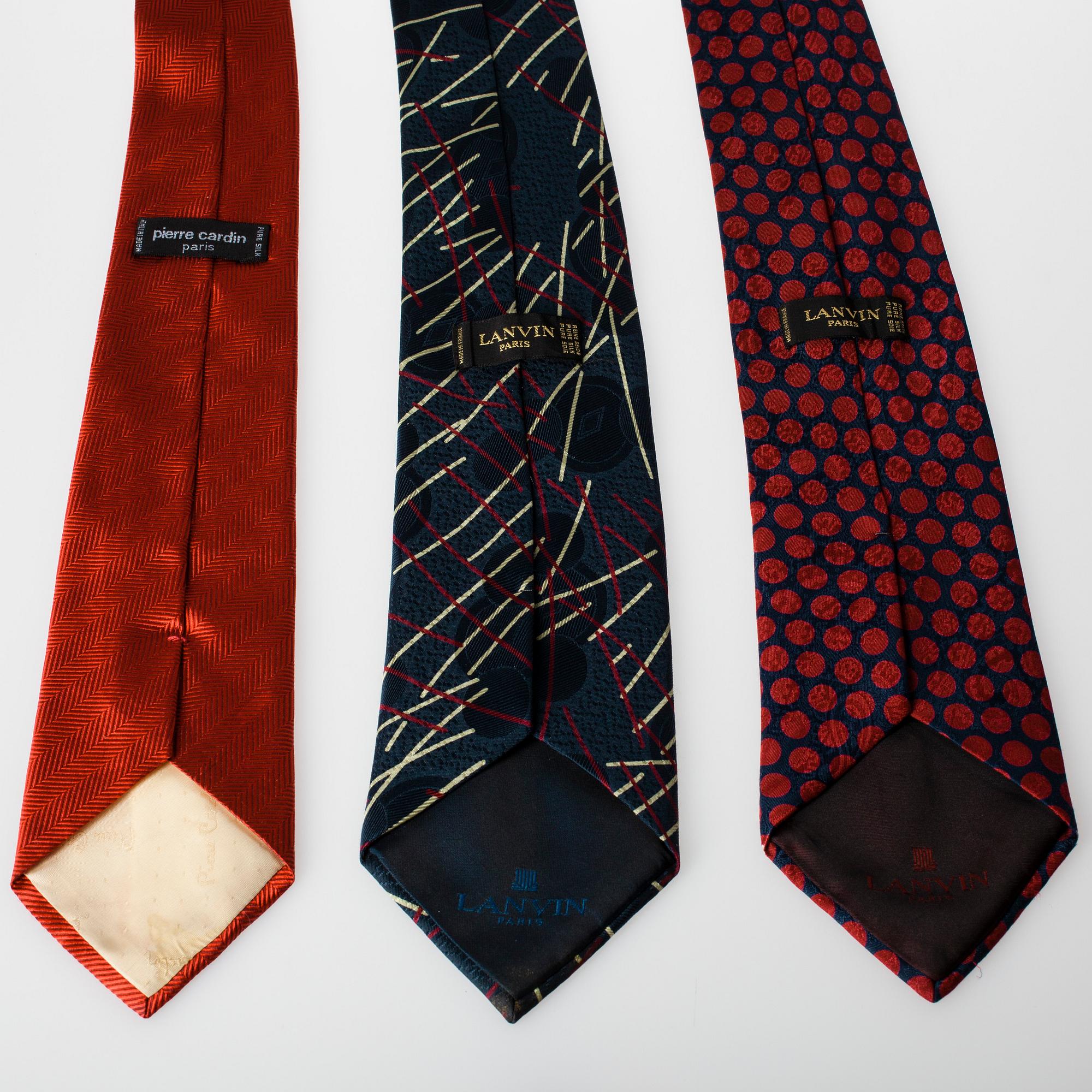 SLIPSAR, 3 st, Lanvin och Pierre Cardin.