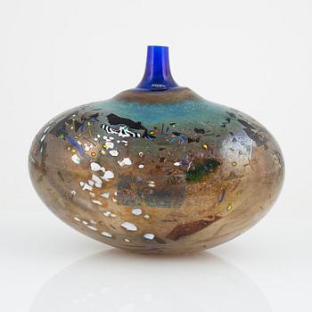 Bertil Vallien, a glass vase, Kosta Boda Atelier 1993.