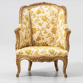 Child’s bergère armchair, Louis XV style, 19th century.