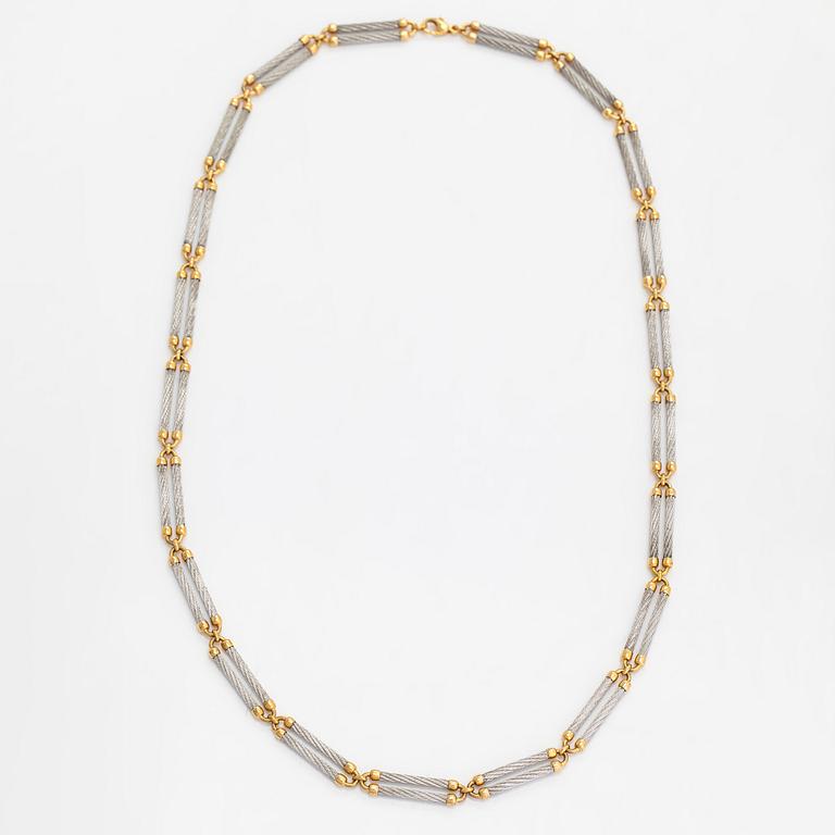 Halsband, "Force 10", 18K guld och stål. Fred, Paris 1980-tal.