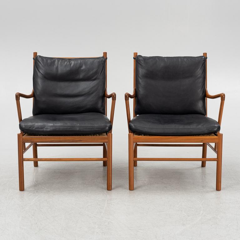Ole Wanscher, fåtöljer, ett par, "Colonial Chair OW 149", Carl Hansen & Son, Danmark.