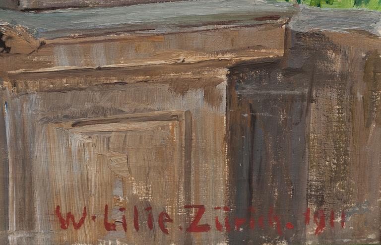 WALTER LILIE, olja på duk. Signerad och daterad 1911.