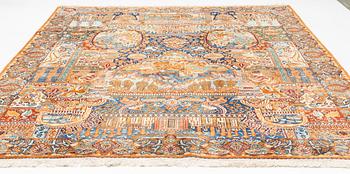 A carpet, Kashmar, 390 x 296 cm.