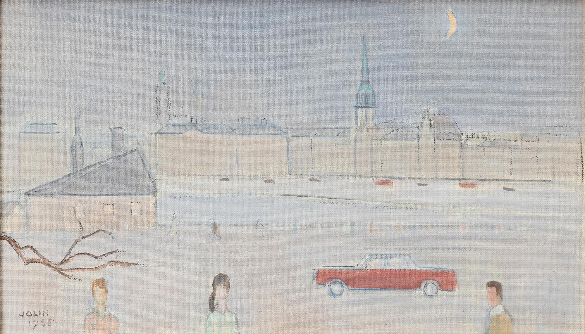 Einar Jolin, Stockholm från Söder mot Gamla stan.
