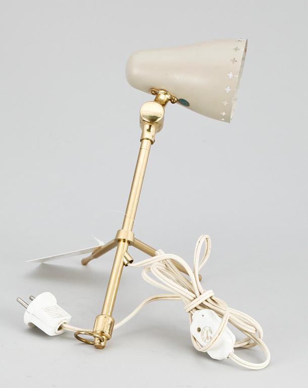 BORDS-/VÄGGLAMPA, Frankrike, märkt FBL, 1950-tal.