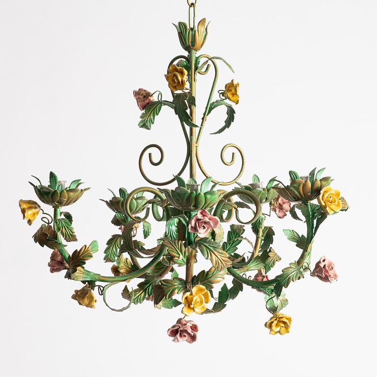 A chandelier, probably Italy, second half of the 20th century.