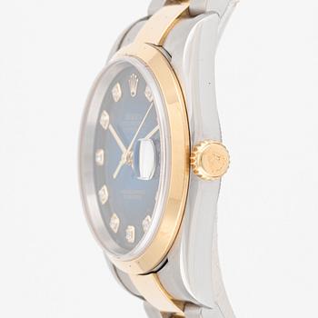 Rolex, Datejust, "Blue Diamond Vignette Dial", ca 2002.