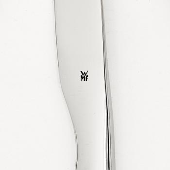 Zaha Hadid, a set of 40 pieces stainless steel flatware, WMF, post 2007.