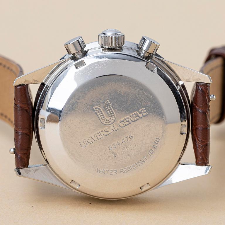 Universal Geneve, Compax 1950, "Baby Nina", "Burgundy", ca 1990.