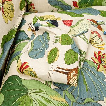 A model 968 sofa by Josef Frank for Firma Svenskt Tenn.