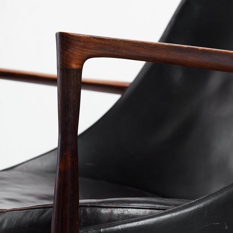 Ib Kofod-Larsen, a palisander "Elisabeth", easy chair, model "U 65", Christensen & Larsen, Copenhagen, Denmark, 1950-60's.