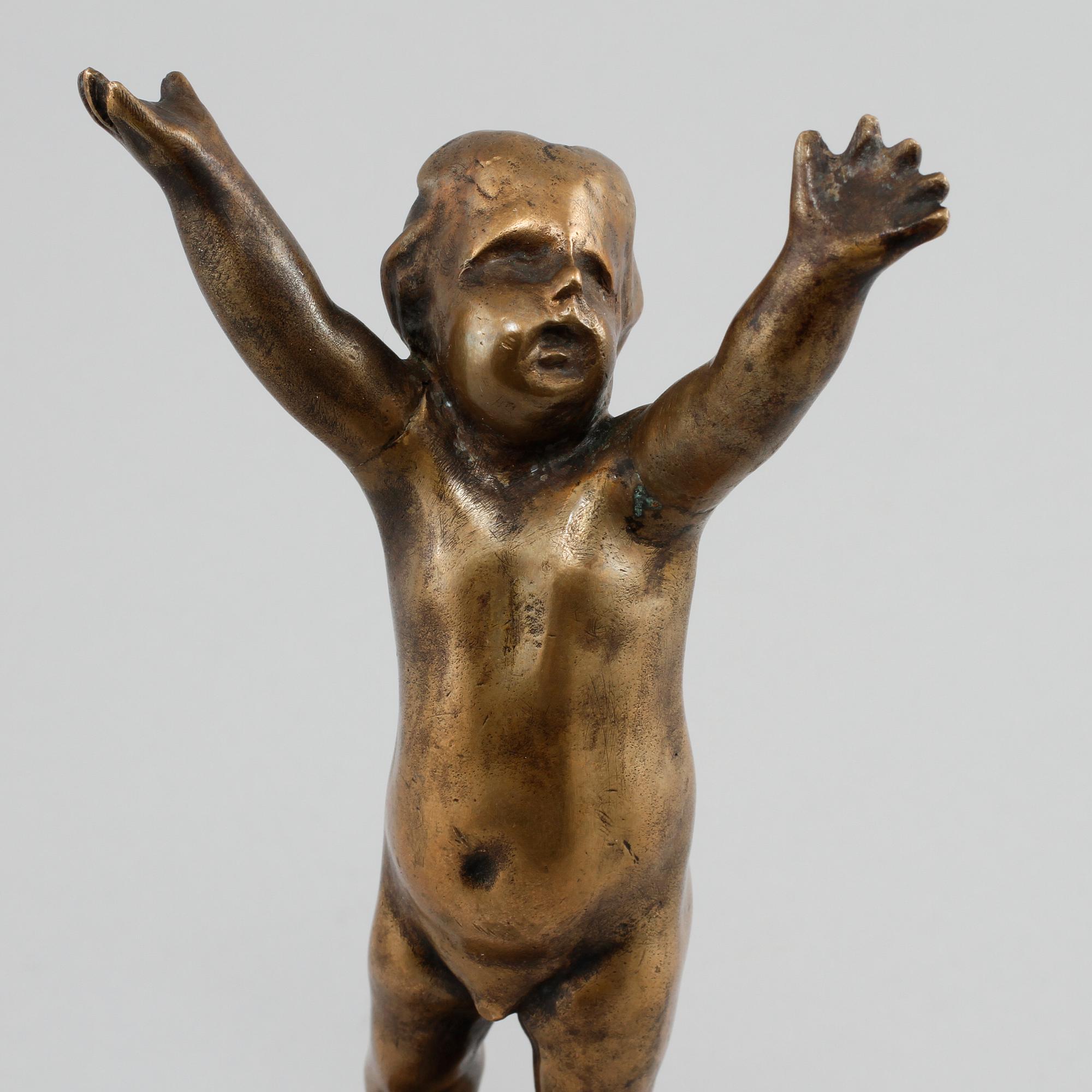 SKULPTUR, brons, signerad, 1900-tal.