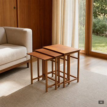Josef Frank, set table, 3 pieces, model B 618, Svenskt Tenn, ca 1990.