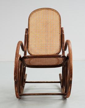 A Jacob & Josef Kohn rocking chair, early 20th Century.
