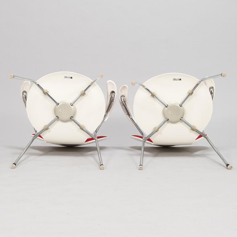 Arne Jacobsen,  stolar 6 st, "Sjuan", Fritz Hansen, Danmark 1984-1989.