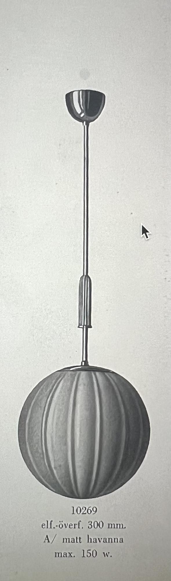 Harald Notini, an imposing ceiling lamp, Arvid Böhlmarks Lampfabrik, Stockholm, 1930s.