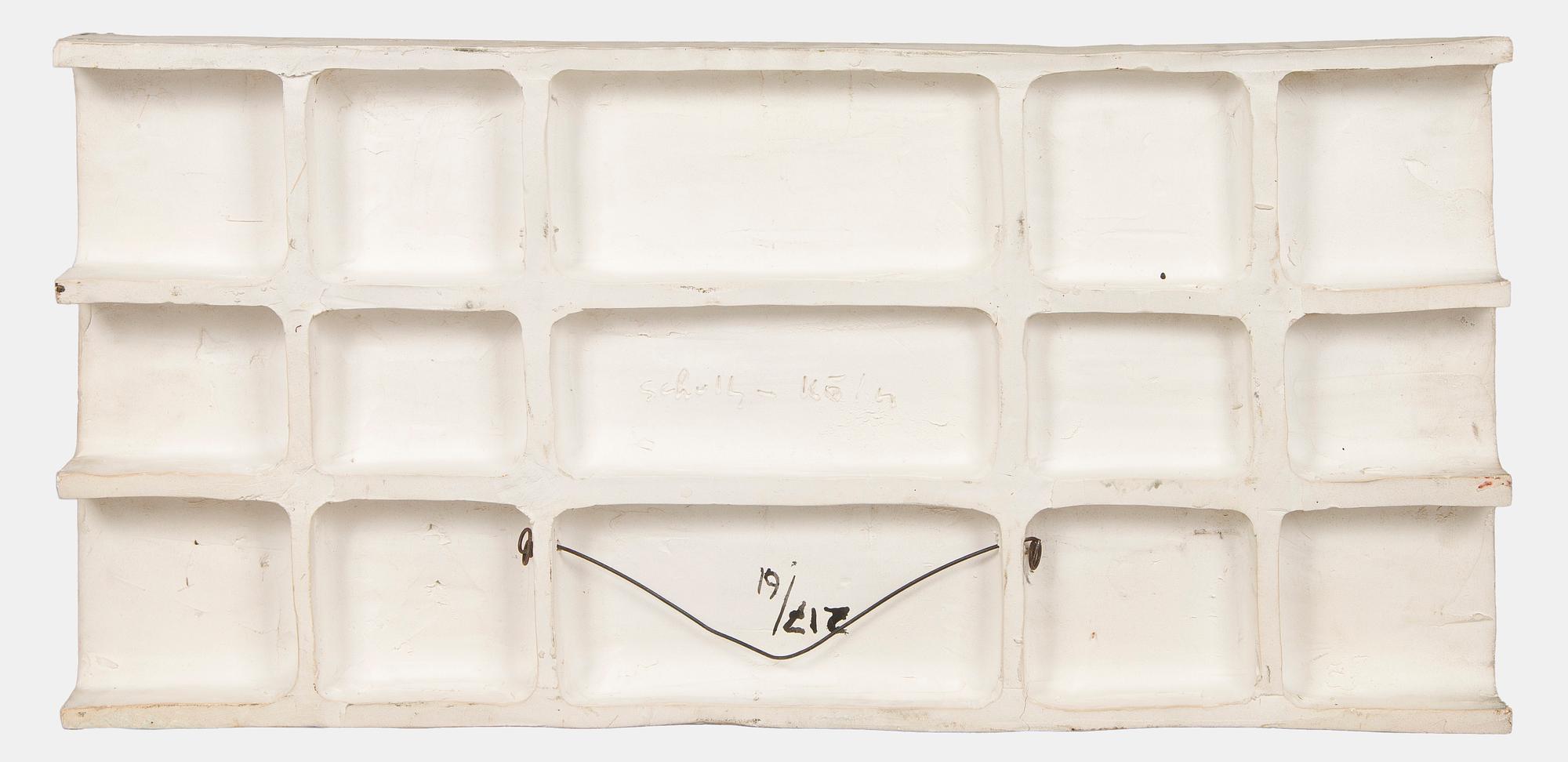 Karl Heinz Schultz-Köln, relief, stengods, signerad Schultz-Köln, numrerad 217/61.