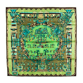 1327. A silk scarf by Hermès, "Astres et Soleils".