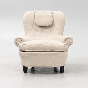Carl Malmsten, armchair, "Jättepaddan", OH Sjögren, Tranås.