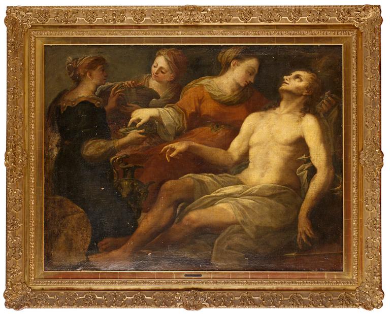 Luca Giordano Hans efterföljd, St Sebastian.