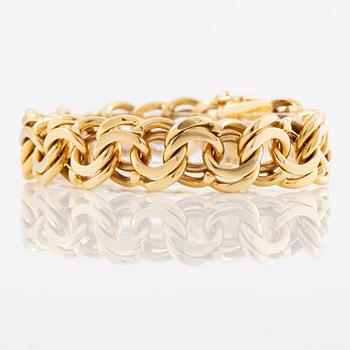 Armband, 18K guld, bismarcklänk.