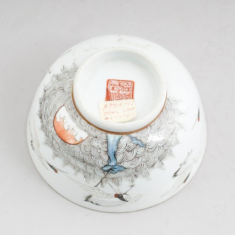 SKÅL, porslin, Kina, 1800-tal.