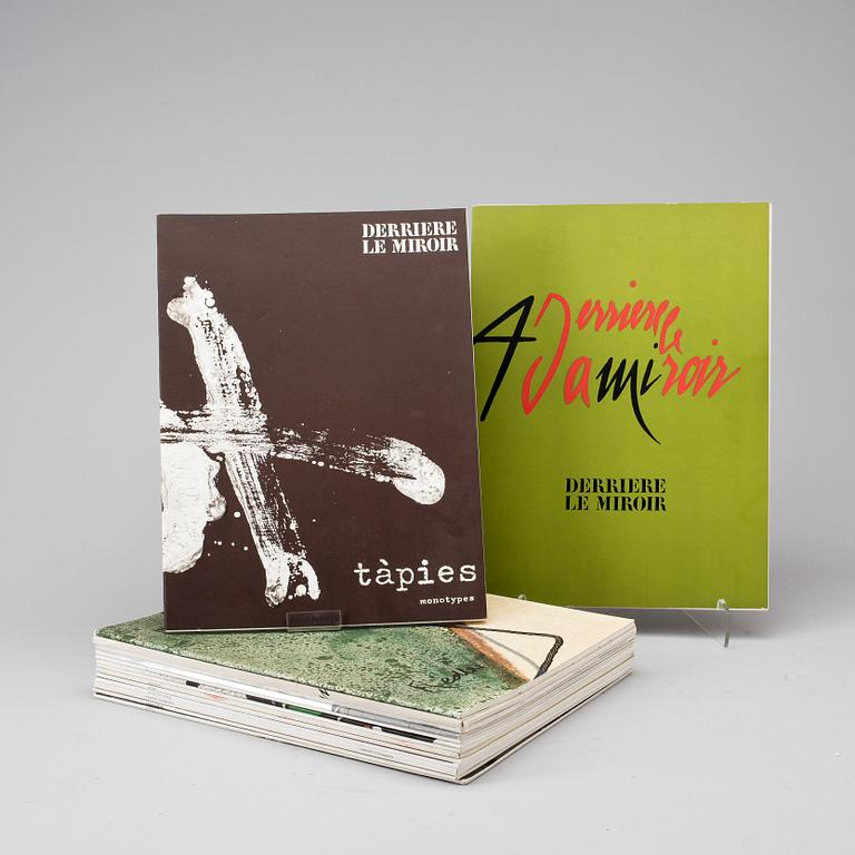 PARTI KONSTTIDSSKRIFTER, 15 delar, "Derriere le miroir", utgivna av galleri Maeght.