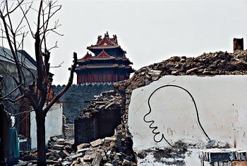 261. Zhang Dali, "Dialogue and Demolition", 1999.