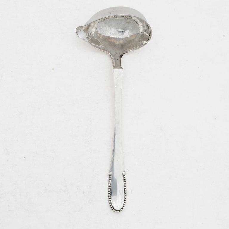 Georg Jensen, a sterling silver sauce ladle, model "Kugle", Copenhagen, Denmark 1920s.