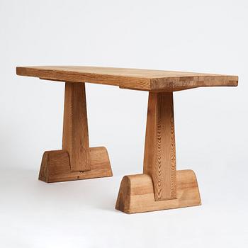 Axel Einar Hjorth, a stained pine "Utö" table, Nordiska Kompaniet, Sweden 1930's.