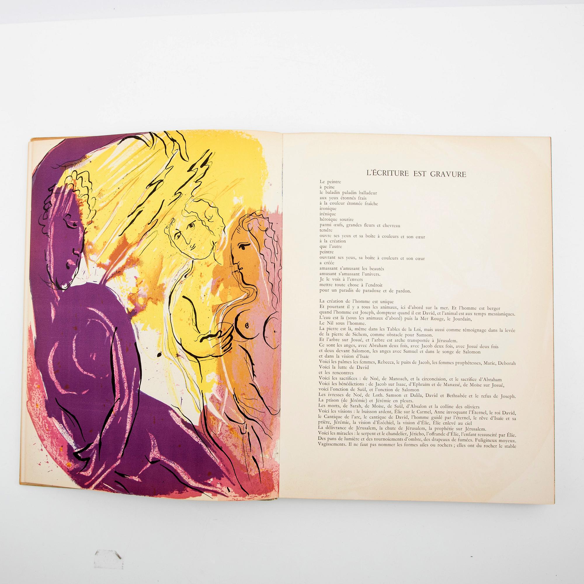 Marc Chagall, Book, "Bible" Verve vol VIII nos 33 and 34.