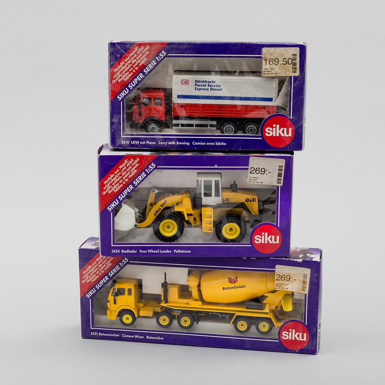 MODELLBILAR, 16 st, bland annat Shell Collezione, Burago samt Siku, 2000-tal.