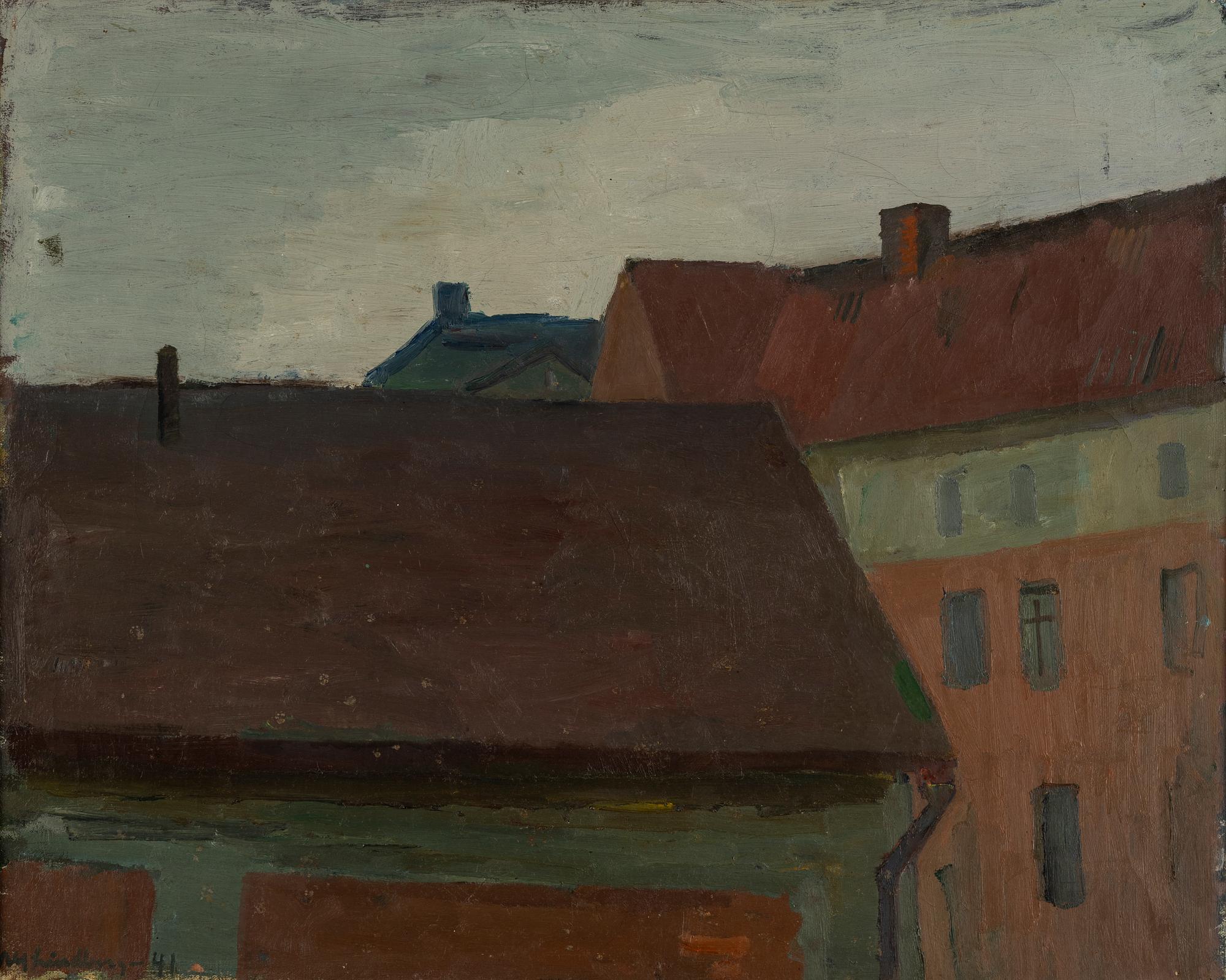 Alf Lindberg, oil on canvas, signed and dated -41.