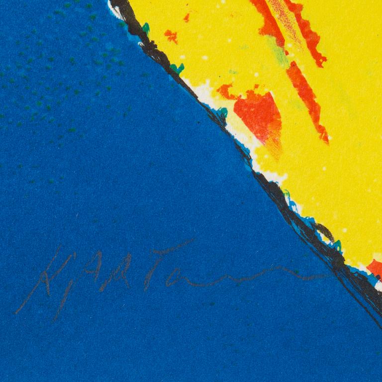 KJARTAN SLETTEMARK, färglitografier, 2 st, signerade 112/250, 115/250.