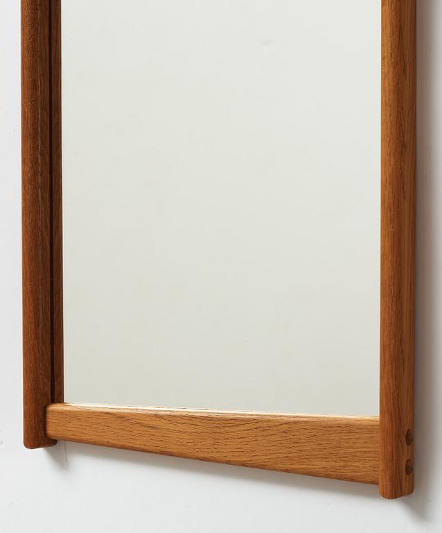 A oak mirror, 1950's/60's.