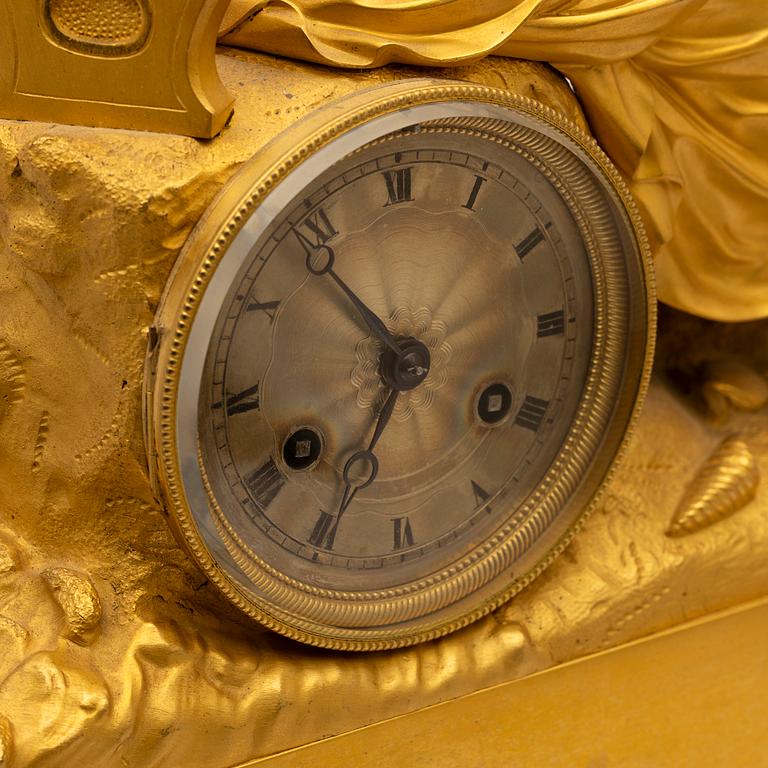 Table pendulum clock, Empire style, late 19th century.