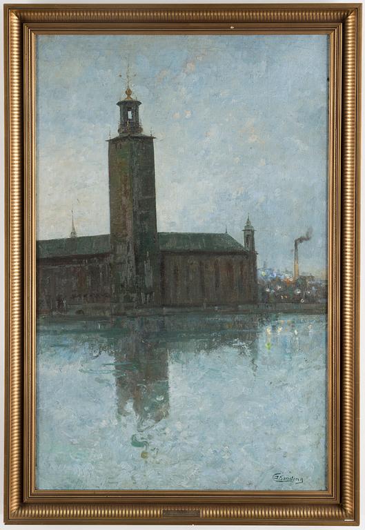 JENS SINDING CHRISTENSEN, olja på duk, signerad.