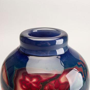 Elna Melusine Jolom and Anna Linnéa Svensson singed and dated 2015 graal glass vase.