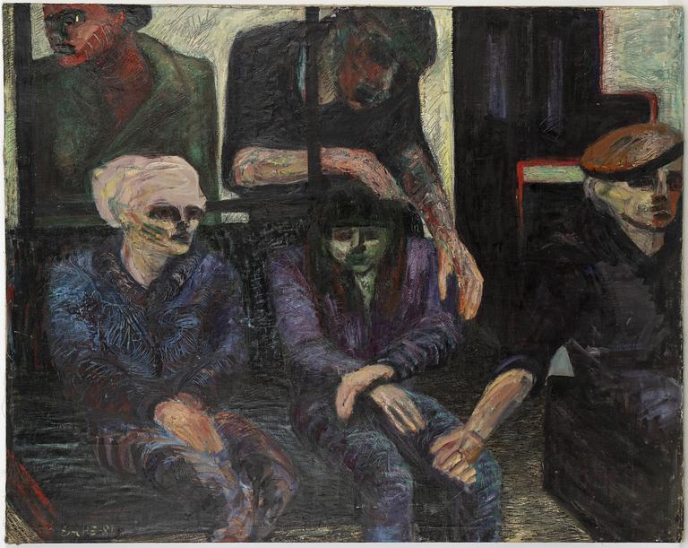 Eva Zettervall, oil on canvas, signed and dated -81.