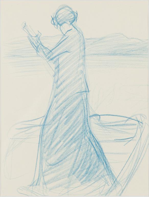 Santeri Salokivi, drawings, 4 pcs.