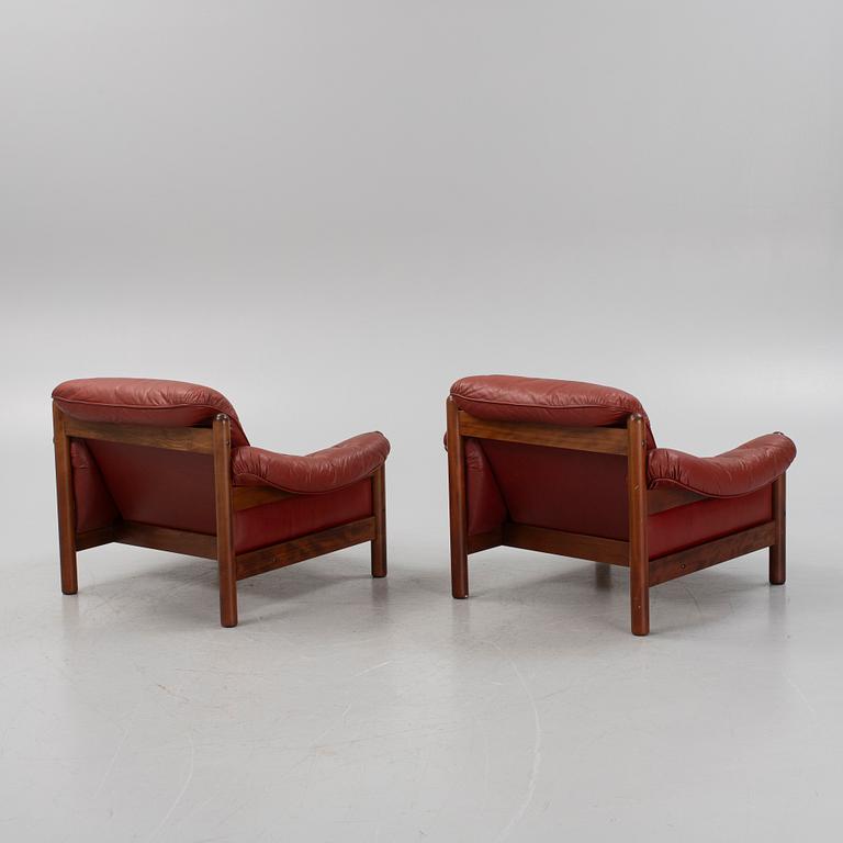 A pair of 'Drabant' lounge chairs from Ulferts, Sweden 1973.