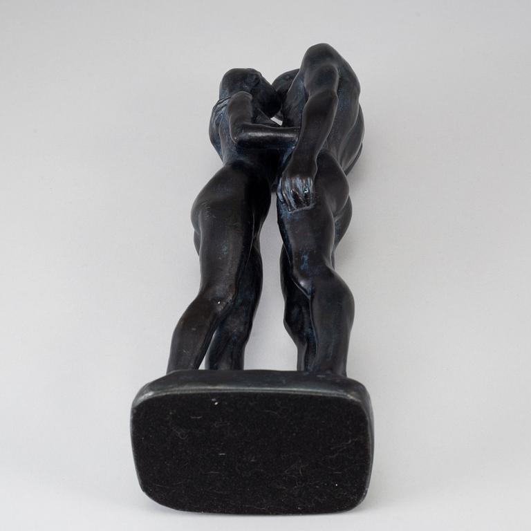 GUDMAR OLOVSON, sculpture, patinated plaster. Signed.