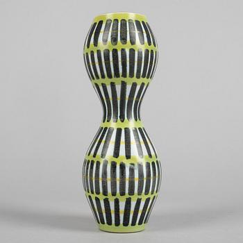 Stig Lindberg, a faience vase, Gustavsbergs studio.