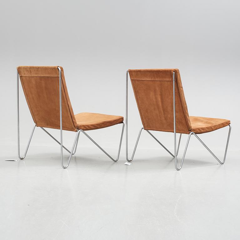 FÅTÖLJER, ett par, "Bachelor chair", Verner Panton för Fritz Hansen.